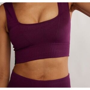 NWT Free People Movement‎ Good Karma Square Neck Bra XS/S